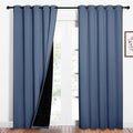 NICETOWN 100% Blackout Curtains 84 inches Long, Pair of Energy Smart & Noise by NICETOWN