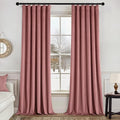 MIULEE Velvet Curtains 50W x 90L 2 Panels Dusty Rose Blackout Curtains | Luxury by MIULEE