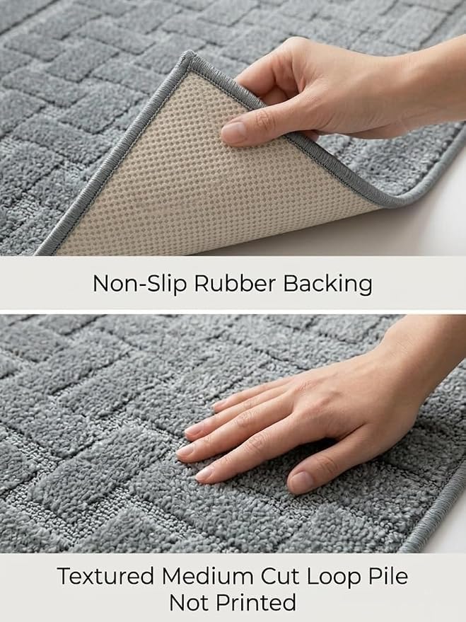 Runner Rug 22 ft, Extra Long Non-Slip Washable Rug, Rubber Backing, Rolled in - Image 3