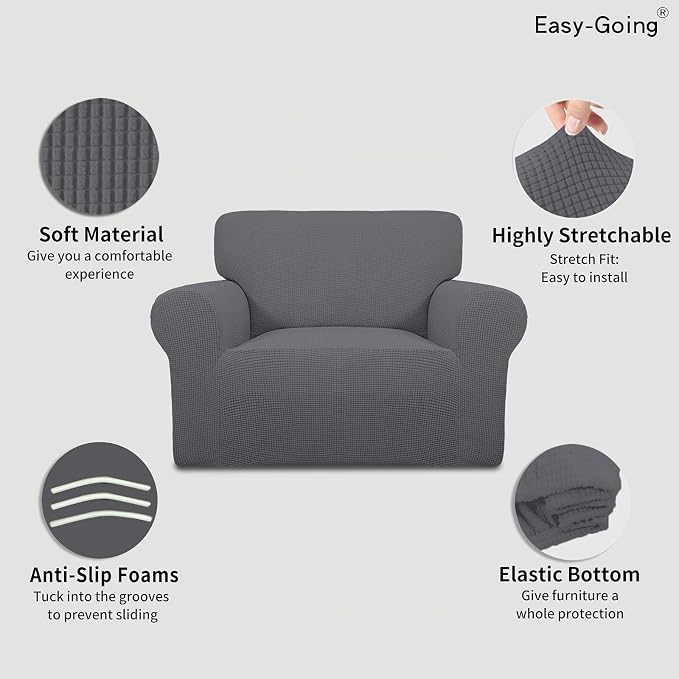 Easy-Going Stretch Oversized Chair Slipcover - Image 3