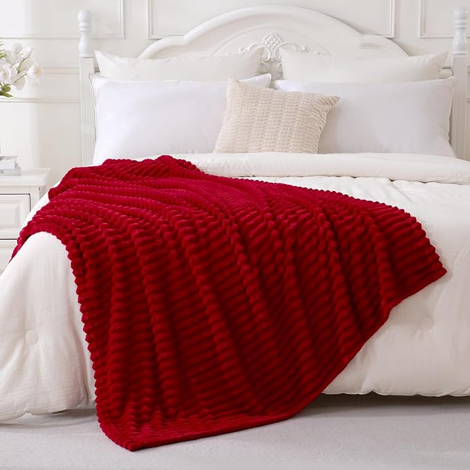 Red Fleece Throw Blanket 50”×60” - Image 2
