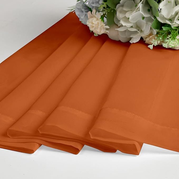 Orange Sheer Curtains 78 Inches Long 2 Panels, Light Filtering Voile Airy - Image 7