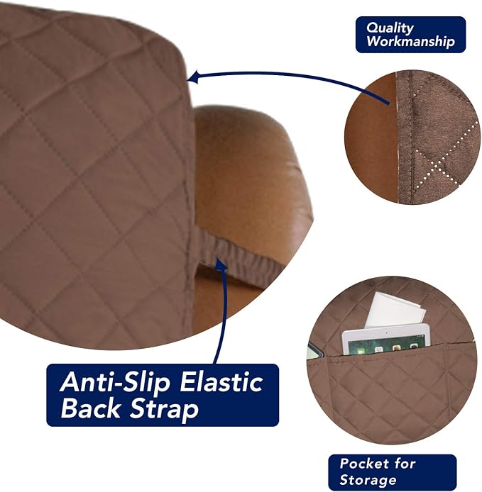 PureFit Reversible Recliner Chair Covers Couch Covers - Image 3