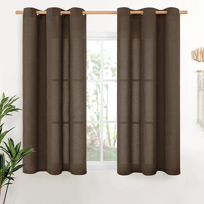 YoungsTex Linen Curtains 54 Inch Length by YoungsTex
