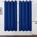 Blackout Curtains 52 x 72 inch/Royal Blue Curtains Set of 2 Panels/Thermal by Lemomo