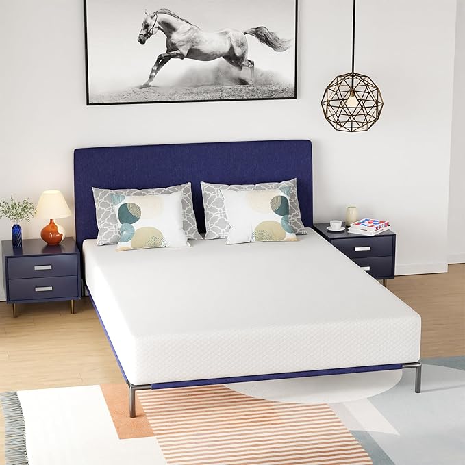 PayLessHere 10 Inch Queen Gel Memory Foam Mattress Fiberglass Free/CertiPUR-US Certified/Bed-in-a-Box/Cool Sleep & Comfy