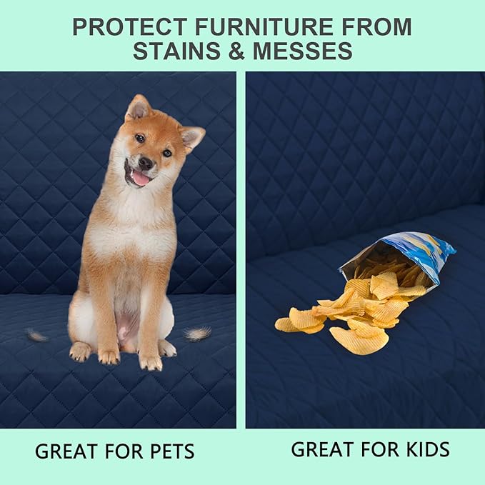 Reversible Loveseat Couch Sofa Covers, Friendly Furniture Protector - Image 5