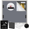 100% Blackout Window Cover Magnetic Blackout Curtains, Portable Black Out by BirdNest