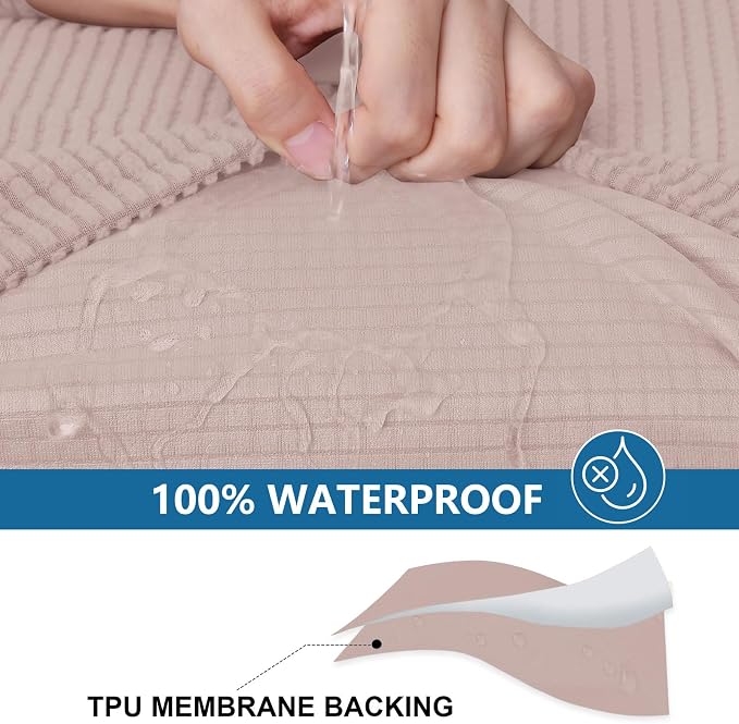 Waterproof Sectional Couch Covers, Non Slip Sofa Cushion Covers | L Shape - Image 3