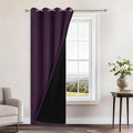 Yakamok Purple 100% Blackout Curtains 96 Inches Long by Yakamok