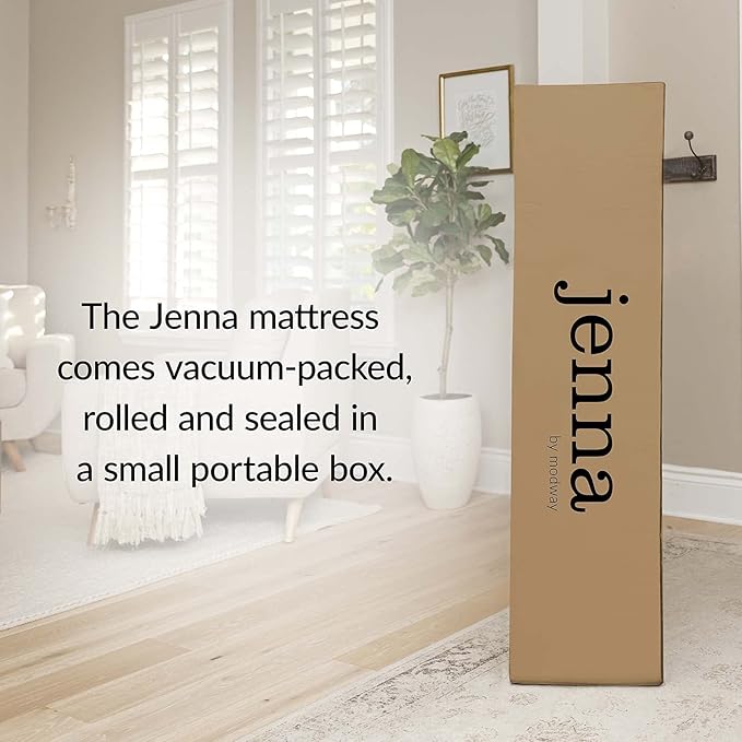 Modway Jenna 10” Innerspring and Memory Foam California King Mattress With Individually Encased Coils, White