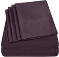 Twin Size Bed Sheets - 4 Piece 1500 Supreme Collection Fine Brushed Microfiber Deep Pocket Twin Sheet Set Bedding - 1 EXTRA PILLOW CASES, GREAT VALUE, Twin, Purple