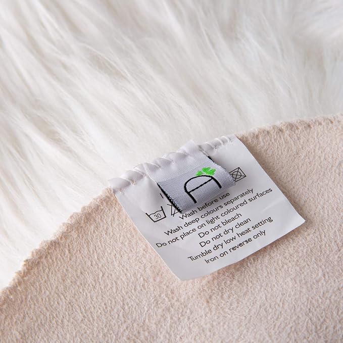 Ashler Faux Fur Rug, 2 x 6 Ft, Machine Washable | Fluffy Sheepskin, Fuzzy Ultra - Image 8