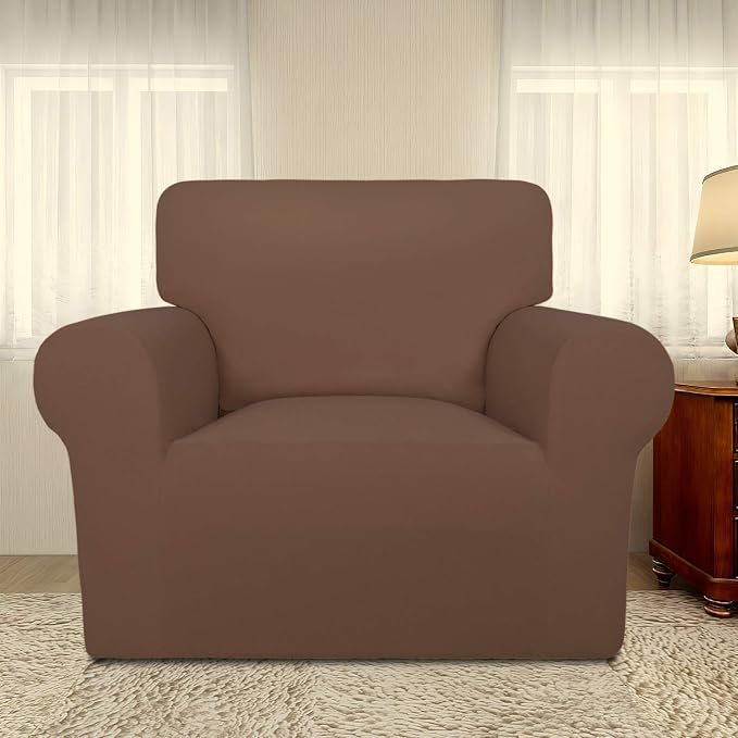 PureFit Super Stretch Chair Covers Fleece Couch Covers - Image 2