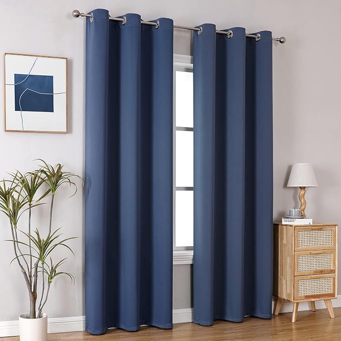 ChrisDowa Blackout Curtains for Bedroom and Living Room 78 Inches Long | 2 - Image 6