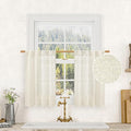 Short Linen Curtains 36 Inch Length by LAMIT