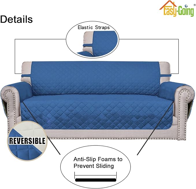 Easy-Going Reversible Couch Cover, Oversized Chair, Water Resistant Furniture - Image 3