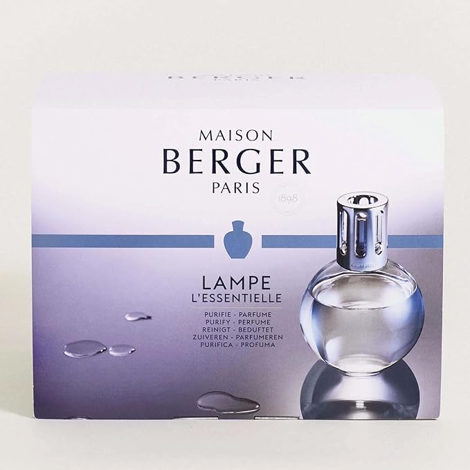 MAISON BERGER Lampe Berger Giftset - Starter Round - Home Fragrance Diffuser - Includes 2 Fragrances So Neutral and Ocean Breeze - 250 milliliters - 8.45 Fluid Ounces