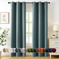 MIULEE Blackout Curtains for Bedroom 2 Panels 40 x 72 Inch Long Dusty Blue | by MIULEE