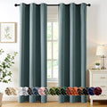 MIULEE Blackout Curtains for Bedroom 2 Panels 40 x 84 Inch Long Dusty Blue | by MIULEE
