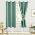 Blackout Curtains for Bedroom, 42 x 63 Inches Length, Sage Green | Thermal by Hiasan