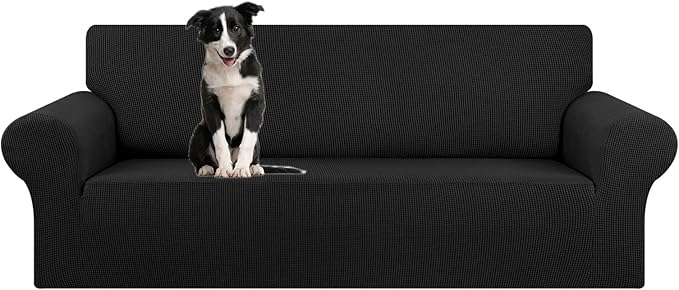 Stretch Oversized Couch Covers for Sofa Slipcover, Soft Jacquard Non-Slip by KEKUOU