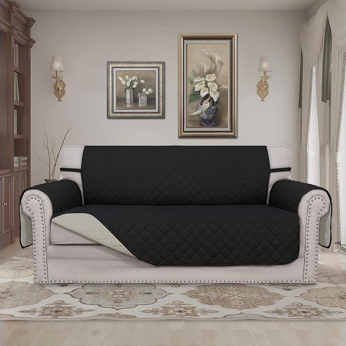 Easy-Going Reversible Couch Cover, 2 Cushion Sofa, Water Resistant Mat - Image 2