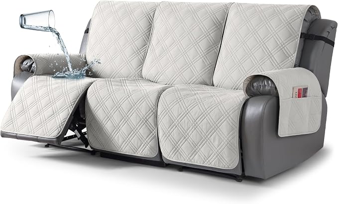 TAOCOCO 100% Waterproof Recliner Sofa Cover, Non Slip Split Couch Covers by TAOCOCO
