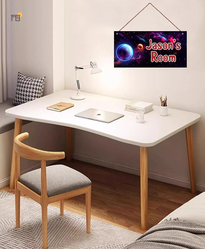 Personalized Sign Outer Space Room Décor Kids Room Decor, Universe Theme Little Man Cave Decor for Nursery, Stars Nursery Decor for Toddler Baby Boys Room Girls Bedroom