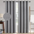 MIULEE 100% Blackout Linen Curtains by MIULEE