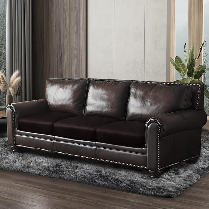 ANARACHON Leather Look Couch Cushion Covers Sofa Seat Slipcovers Sets Couches - Image 8