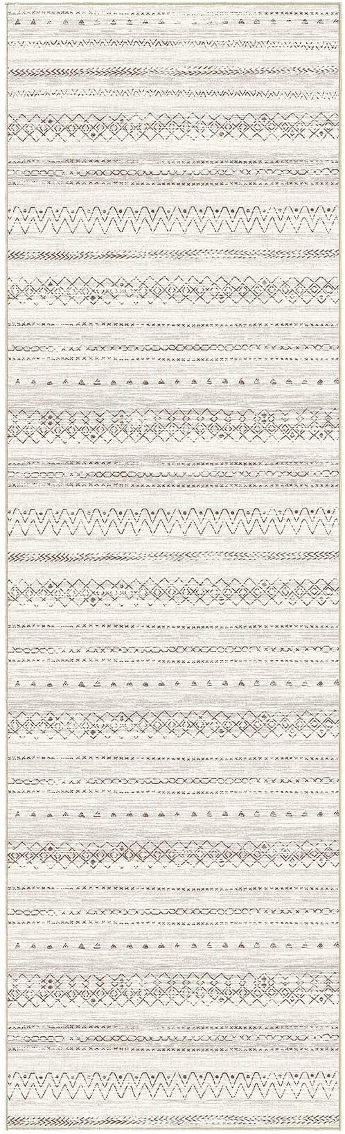 cotiled Hallway 2.6x8 Runner Rugs Washable Boho Rug Brown | Stain Resistan - Image 9