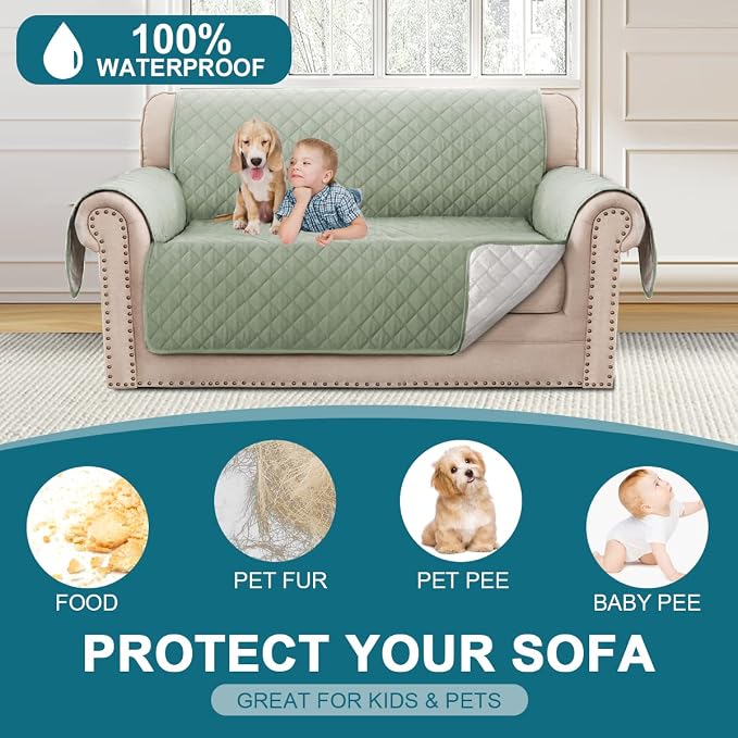 Turquoize 100% Waterproof Couch Cover Sofa Covers - Image 2