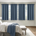 MIULEE Stone Blue Blackout Curtains 4 Panels Set 72 Inch Length Bedroom | by MIULEE