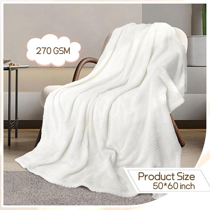 12 Pack Fleece Throw Blankets 50x60 Inches - Image 3