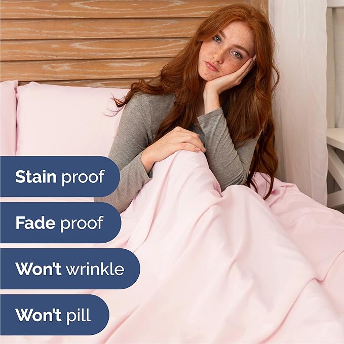 Queen 6 Piece Sheet Set - Comfy Breathable & Cooling - Soft Hotel Luxury Bedding Set with 8-16 Inch Deep Pockets - 1 Flat & 1 Fitted Sheet & 4 Pillowcases - Wrinkle Free & Easy Care - Lavender Pink