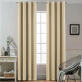 Yakamok Room Darkening Curtains 52x90 inch Length Beige-Living Room | 2 panels by Yakamok