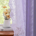 YJ YANJUN Vintage Lace Curtains 54 Inch Length-Victorian Floral Pattern by YJYANJUN