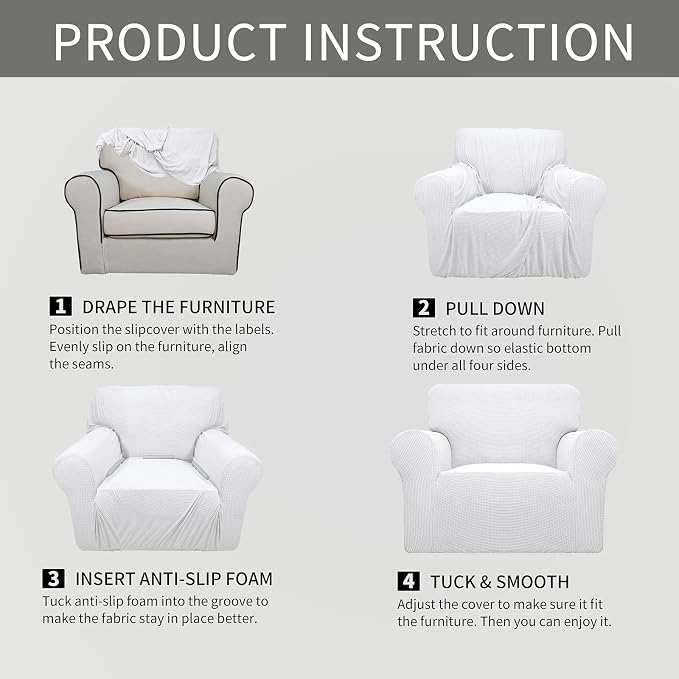 Easy-Going Stretch Oversized Chair Slipcover - Image 6