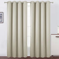 Light Beige Thermal Blackout Curtains/52 x 95 Inch/Set of 2 Panels Room by Lemomo