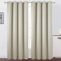 Light Beige Thermal Blackout Curtains/52 x 108 Inch/Set of 2 Panels Room by Lemomo