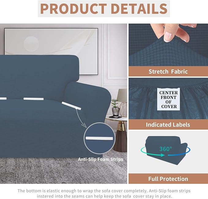 Easy-Going 100% Waterproof Oversized Loveseat Cover, Couch Cover - Image 4
