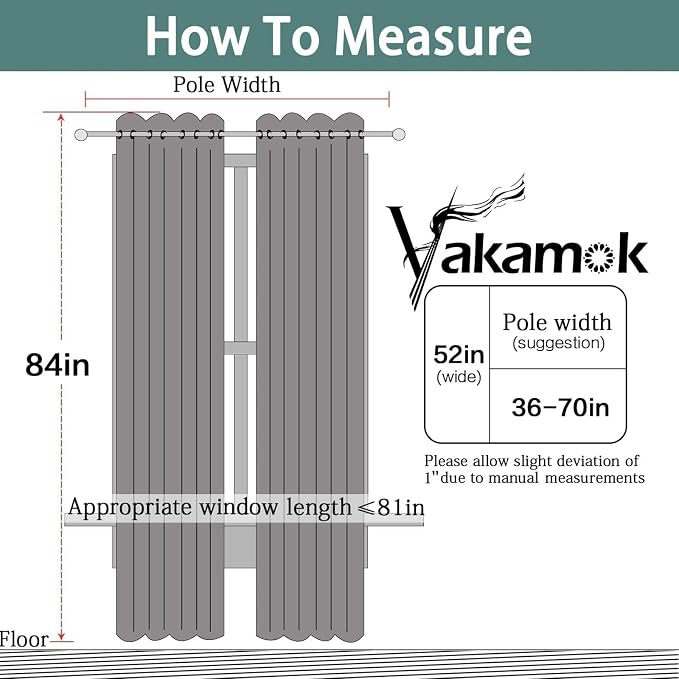 Yakamok Dark Green Room Darkening Curtains 84 inch Sliding Door Drapes | 1 - Image 6
