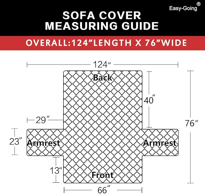 Easy-Going Reversible Couch Cover, 3 Cushion Sofa, Water Resistant Furniture Mat - Image 6