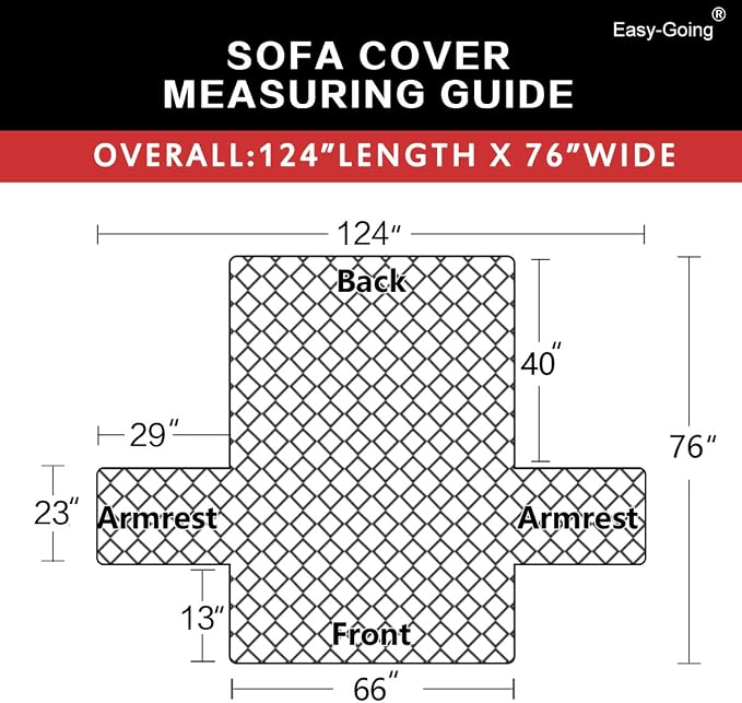 Easy-Going Reversible Couch Cover, 3 Cushion Sofa, Chocolate/Beige | Machine - Image 6