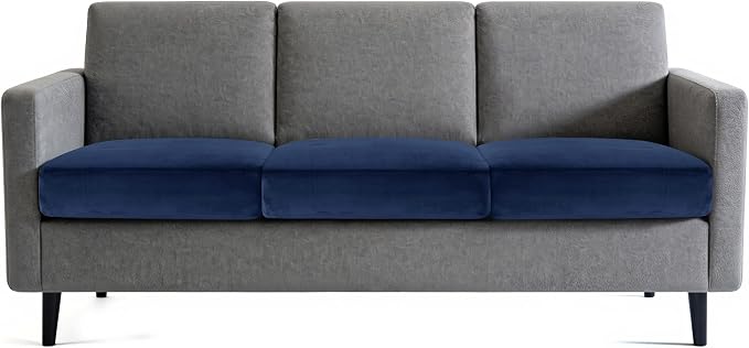 Hokway Velvet Couch Cushion Covers Water Resistant Seat Covers Stretch Sofa - Image 2