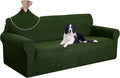U-NICE HOME Oversized Stretch Couch Cover Slipcover, Bronze Green | 3 Cushion by U-NICEHOME
