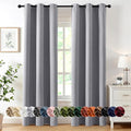 MIULEE Blackout Curtains for Bedroom 2 Panels 40 x 72 Inch Long Light Grey | by MIULEE