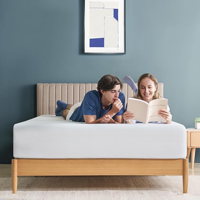 ZINUS 12 Inch Green Tea Cooling Memory Foam Mattress [New Version], King, Fiberglass Free, Medium Firmness, Cooling Gel Foam, Certified Safe Foams & Fabric, Mattress in A Box