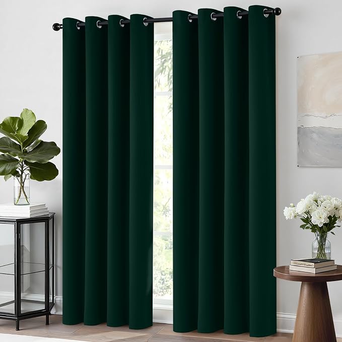 Yakamok Room Darkening Curtains 52x84 inch Pine Tree Green-Living Room | 2 - Image 4